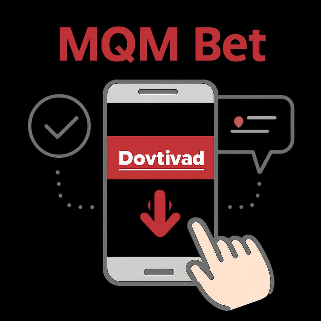 Diagram explaining MQM Bet Download process.