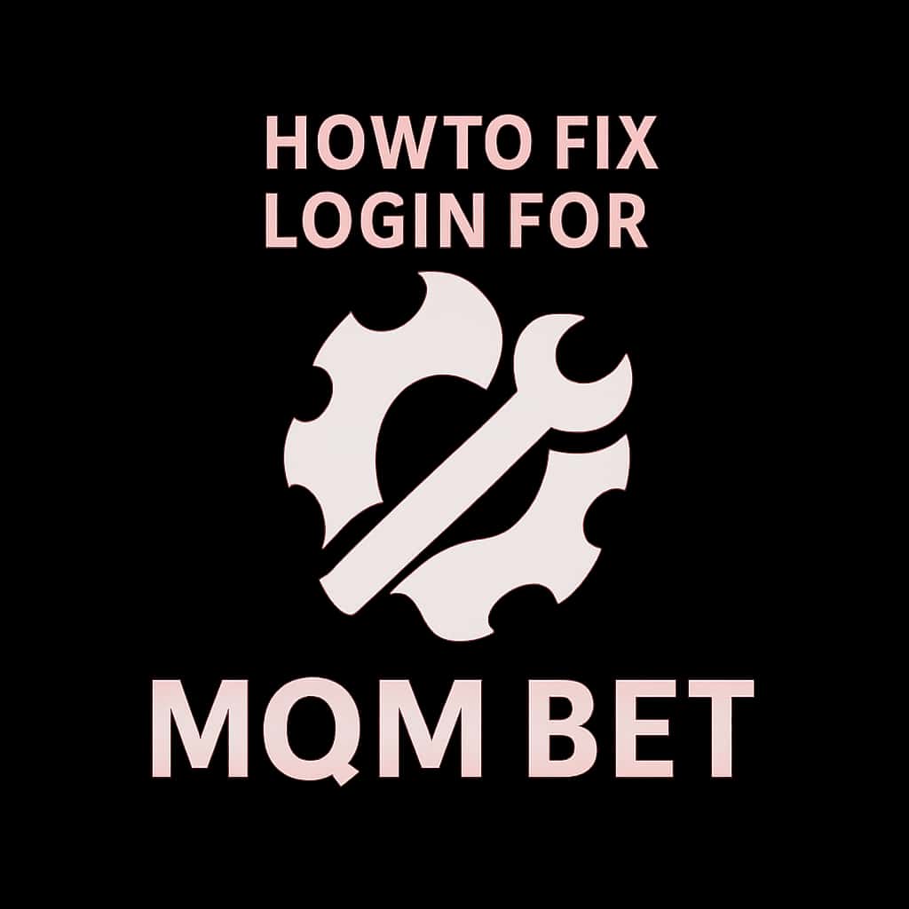 An icon representing guidance on fixing login issues for MQM Bet.