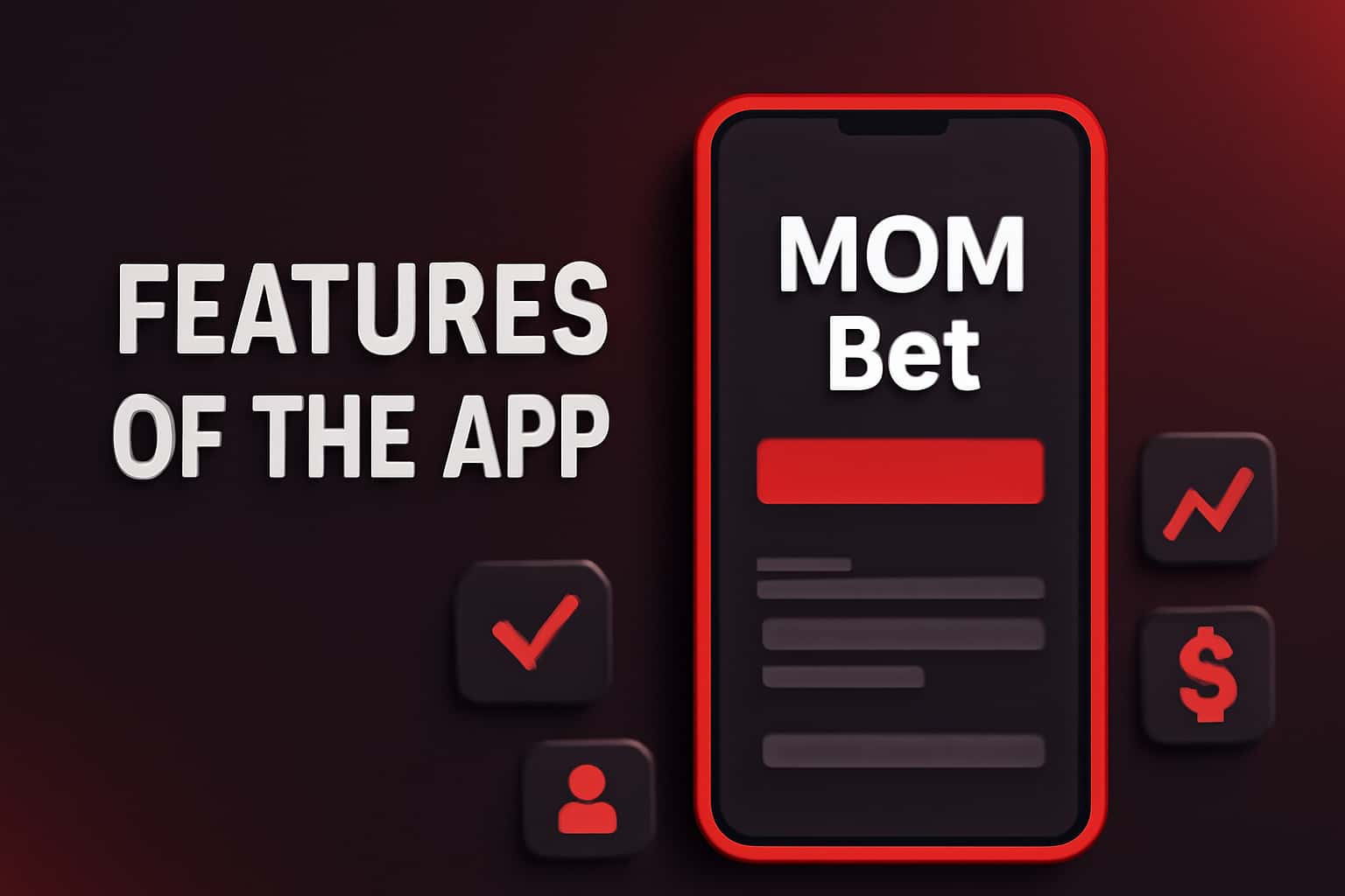 An informational graphic about the MQM Bet App features.