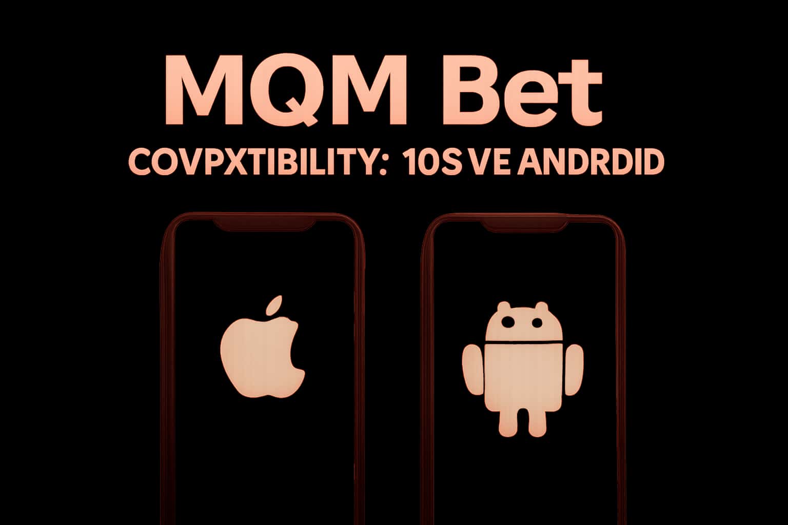 Image illustrating the compatibility of MQM Bet with iOS and Android devices.