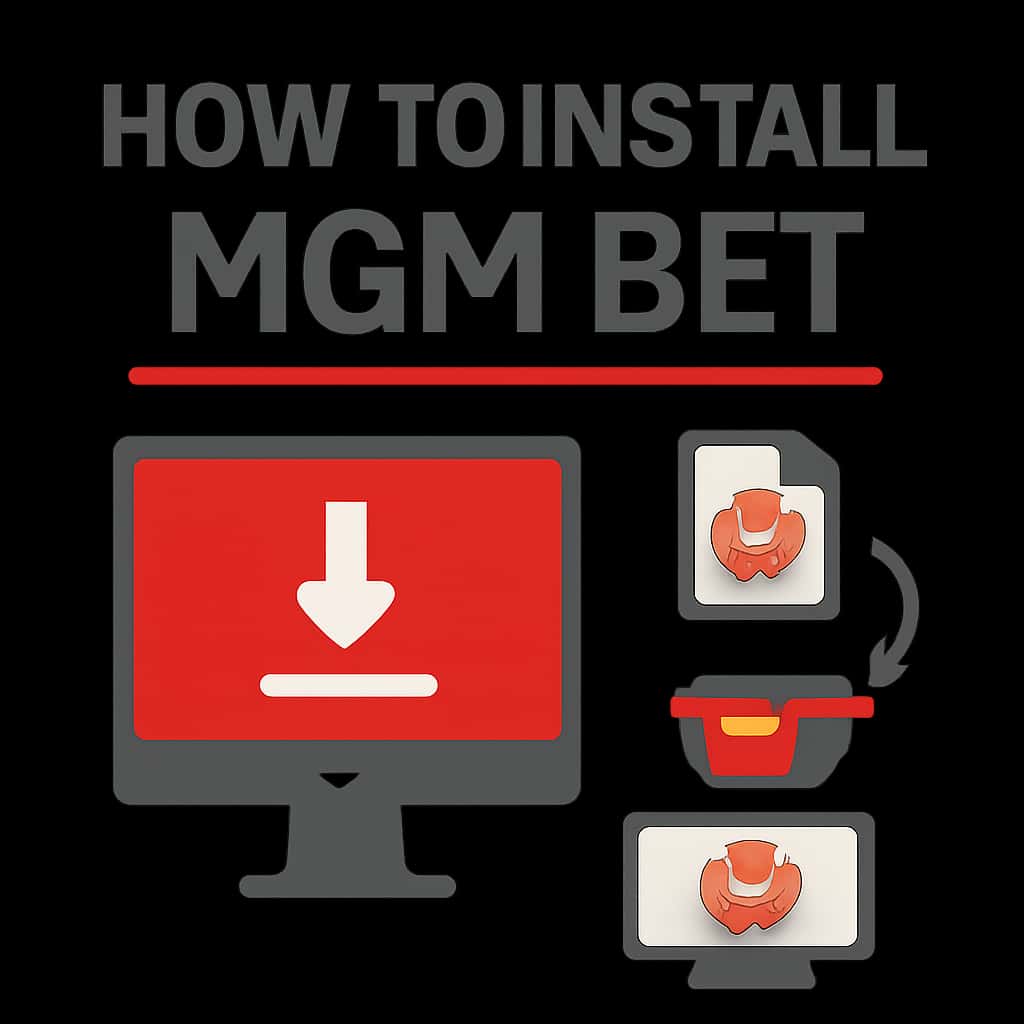 Diagram showing steps to install MQM Bet.