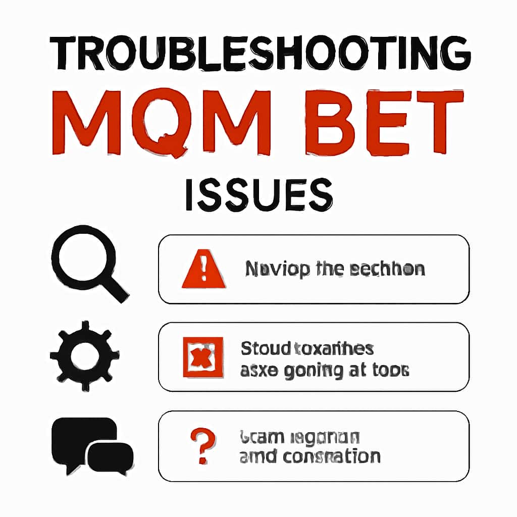 An educational diagram about troubleshooting MQM Bet.